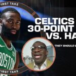 'THE CELTICS SHOULD BE EMBARRASSED!' - Shannon Sharpe on BLOWN 30-point lead vs. Hawks | First Take