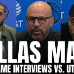 Daniel Gafford, PJ Washington & Jason Kidd Recap Dallas Mavs Win vs. Utah, Mavs Playoff Outlook