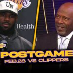 Lakers/Clippers Postgame, J.Worthy, LeBron, AD, Reaves, D-Lo, Rui Coaches Reactions | Feb 28, 2024