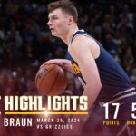 Christian Braun Full Game Highlights vs. Memphis Grizzlies 🎥
