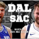 Dallas Mavericks vs Sacramento Kings Full Game Highlights | Mar 26 | 2024 NBA Season