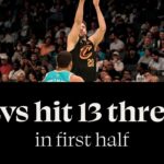 Cavs Hit 13 First Half Threes Against Charlotte