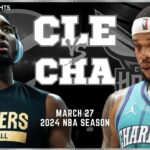 Cleveland Cavaliers vs Charlotte Hornets Full Game Highlights | Mar 27 | 2024 NBA Season
