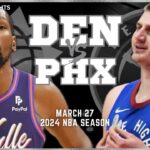 Denver Nuggets vs Phoenix Suns Full Game Highlights | Mar 27 | 2024 NBA Season
