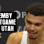 Victor Wembanyama Postgame Press Conference vs Utah Jazz | 3.27.2024