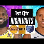 Los Angeles Lakers vs Memphis Grizzlies 1st QTR - PART 2 Highlights| Mar 27| 2024 NBA Regular Season