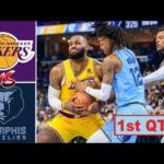 Los Angeles Lakers vs Memphis Grizzlies Full Highlights 1st QTR - P1 | Mar 27 | NBA Season 2023-24