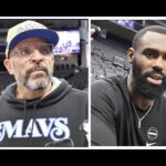 Dallas Mavs Practice Interviews in Sacramento: Tim Hardaway Jr. & Jason Kidd