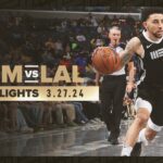 Memphis Grizzlies Highlights vs Los Angeles Lakers