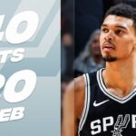 Victor Wembanyama GOES OFF For New CAREER-HIGH 40 Points! 🔥| March 29, 2024