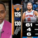 "Victor Wembanyama overshadows Jalen Brunson's best game" - ESPN SHOCKED Spurs beat Knicks 130-126