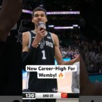 Victor Wembanyama Gives Love To The Spurs Fans After Dropping 40Pts & 20 Rebs! 😲😤| #Shorts