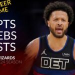 Cade Cunningham 33 pts 8 rebs 7 asts vs Wizards 23/24 season
