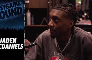 "I Know I Can Shoot." | Jaden McDaniels Postgame Sound | 03.19.24