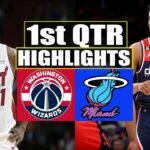Washington Wizards vs Miami Heat 1ST QTR HIGHLIGHTS | March 31 | 2024 NBA Season
