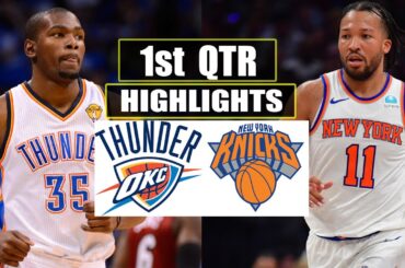 New York Knicks vs Oklahoma cCty Thunder 1st QTR HIGHLIGHTS | March 31 | 2024 NBA Season