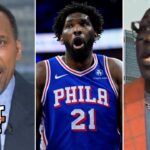 FIRST TAKE | "Joel Embiid has enough time to lift 76ers to NBA championship" - Stephen A. vs Shannon