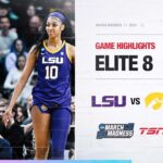 NCAA Women's March Madness Highlights: (3) LSU vs. (1) Iowa