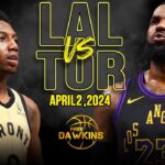 Los Angeles Lakers vs Toronto Raptors Full Game Highlights | April 2, 2024 | FreeDawkins