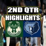Milwaukee Bucks vs Memphis Grizzlies 2ND QTR HIGHLIGHTS | April 3 | 2024 NBA Season