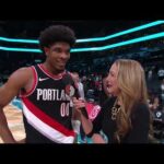 Scoot Henderson Postgame Interview | Portland Trail Blazers 89, Charlotte Hornets 86
