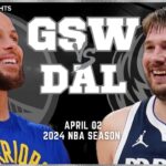 Dallas Mavericks vs Golden State Warriors Full Game Highlights | Apr 2 | 2024 NBA Season