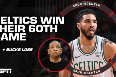 Celtics win game No. 60, AD drops 35 in a win & banged up Bucks fall to Grizzlies 👀 | SportsCenter