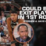 Stephen A. explains why a 1st round playoff exit is ‘entirely possible’ for the Bucks 👀 | First Take