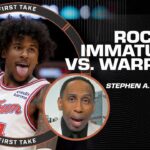 'The Rockets showed IMMATURITY in loss to Warriors' - Stephen A. SOUNDS OFF 😳 | First Take