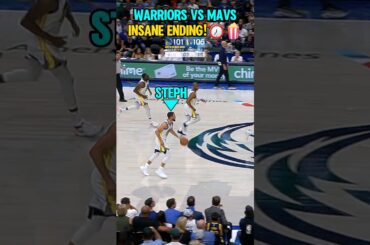 Warriors vs Mavs had an INTENSE ENDING!⏰️🍿