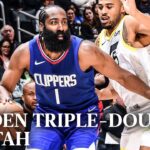 James Harden Triple-Double vs. the Jazz Highlights | LA Clippers