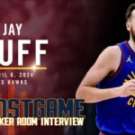 Jay Huff Full Post Game Locker Room Interview vs. Hawks 🎙