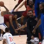 Paul George insane ankle breaker and game winner vs Cavs and Evan Mobley 😱😱