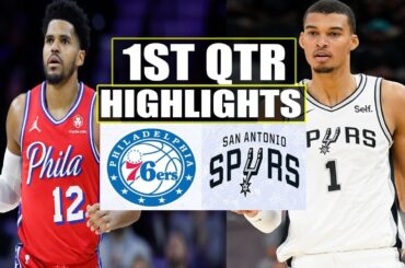 San Antonio Spurs VS Philadelphia 76ers 1ST QTR GAME HIGHLIGHTS | April 7 | 2024 NBA Season