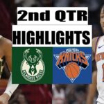New York Knicks vs Milwaukee Bucks 2nd QTR GAME HIGHLIGHTS | April 7 | 2024 NBA Season
