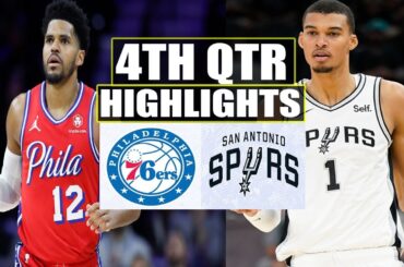San Antonio Spurs VS Philadelphia 76ers 4TH QTR GAME HIGHLIGHTS | April 7 | 2024 NBA Season