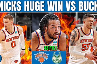 KNICKS HUGE WIN VS BUCKS RECAP & HIGHLIGHTS | JALEN BRUNSON 43 POINTS 🔥
