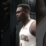 Zion Williamson, Jose Alvarado react to win in PHX #nba #pelicans #shorts