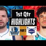 Dallas Mavericks vs Charlotte Hornets 1st QTR - PART 2 Highlights | Apr 9| 2024 NBA Season