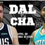 Dallas Mavericks vs Charlotte Hornets Full Game Highlights | Apr 9 | 2024 NBA Season