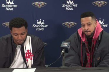 Trey Murphy III and CJ McCollum on team outlook | Pelicans at Trail Blazers Postgame 4/9/24