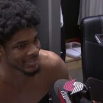 Scoot Henderson Postgame Interview | Portland Trail Blazers 100, New Orleans Pelicans 110