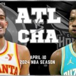 Atlanta Hawks vs Charlotte Hornets Full Game Highlights | Apr 10 | 2024 NBA Season