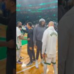 Great having Rob Williams, Malcolm Brogdon and Dalano Banton in town ☘️ #celtics #nba #shorts