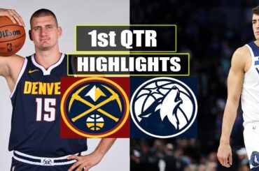 Denver Nuggets vs Minnesota Timberwolves  1st QTR GAME HIGHLIGHTS | April 10 | 2024 NBA Season