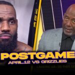 Lakers/Grizzlies Postgame, J.Worthy, LeBron, AD, Reaves, Coach Ham Reactions | April 12, 2024