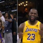 Ja Morant SHOVES LeBron James after GAME WINNING reverse Windmill dunk vs Memphis Grizzlies