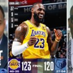 FIRST TAKE | Stephen A. GOES CRAZY Lakers survive, beat Grizzlies 123-120 to become 8th seed in West