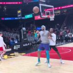 04-10-24 Charlotte Hornets Forward Miles Bridges Warming Up