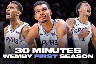 30 Minutes of Wembanyama INSANE Highlights in his First NBA Season 🤯
